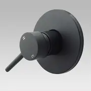 Pentro Matte Black Round Shower Mixer Tap