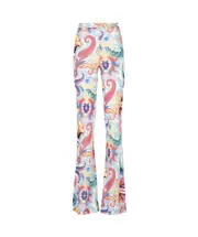 Etro Paisley-Printed Flared Pants IT40 White