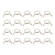 Fuel Line Hose Clips, 100pcs 9mm 65Mn Steel Tubing Spring Clamps