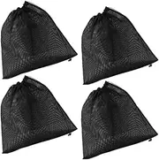 COLLBATH Pool Pump Pcs Filter Bag Mesh Structure Polyester Material Easy to Use Drawstring for Aquarium and Pond