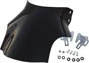 Motorcycles Windshield For Hornet CB400 CB600 CB750 CB900 CB919 CB250 Motorcycle Windshield Round Lights Street Bike Windscreen Motorcycle Deflector(1 Set Black)