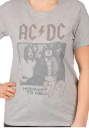 NWT AC/DC Rock Band Highway to to Hell Women's Graphic Tee XL