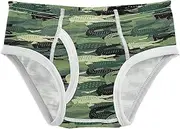 [ODAWA] Boys' Cotton Potty Training Underwear Army Green Boys' Potty Trainer Underwear, Sizes 2T to 8Y