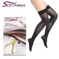 在飛比找ETMall東森購物網優惠-【Softmina】專業醫療彈性壓力包趾大腿襪-超薄型(醫療