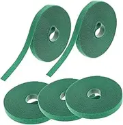 KONTONTY 5 Rolls of Self Adhesive Hook and Loop Tape 12mm x Cable Management Strips for Organizing Cords and Plant Ties Durable and Reusable Wire Organizers