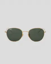[Ray-Ban] Ray-Ban Men's 0Rb3809 Sunglasses in Gold/Green One Size Gold/Green