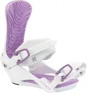 Nitro Cosmic Women's Snowboard Bindings, White Brush, Small/Medium MY25
