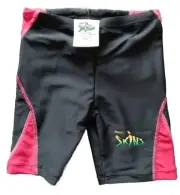 Kids Radicool Lycra Short Skins 100 + Sun Protection Size 1 Swim Black Red