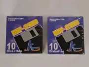 Pair Of K Hypermedia IBM Formatted 1.44MB MF-2HD Black 10 Diskettes 10pk New