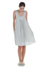 Modal Summer Pleat Front Nightie--PAPI-12063