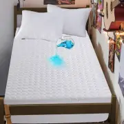 Full Size Mattress Protector Pad Waterproof Fitted Sheet Kids Bedwetting Pott...