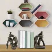 Thinker Bookends Figurine Bookend Ornament Decorative Bookends Female Table