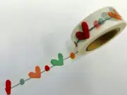 Pastel Hearts Washi Tape Papercraft Planner Supply Valentine's Day Cards Love