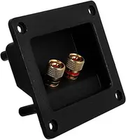 DIY Audio 2-Way Speaker Terminal Cups Pure Copper Screw-Type Stereo Car Home Binding Posts for DIY Projects