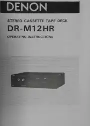 Denon DR-M12HR Cassette Tape Deck Player Operating Instruction - USER MANUAL