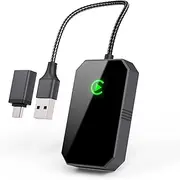 Perhanmm Wireless CarPlay Adapter, Wireless Car Screen Adapter for iPhone, Includes USB-A to USB-C Dongle, Converts Wired to Wireless, Wireless Control Plug & Play Carplay for iPhone iOS 10 and Above