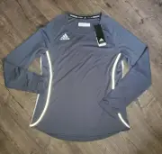 NWT Adidas Climacool Utility LS Jersey 4738W Gray Athletic Womens Medium