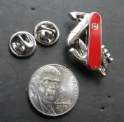 SWITZERLAND SWISS ARMY KNIFE CUTOUT LAPEL PIN BADGE 1 INCH