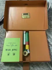 MahJong Chinese Game Tri 3 Color 2 Layer Tiles Set w/ Carry Case New