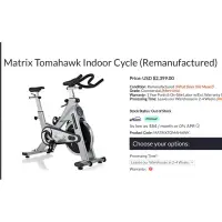 在飛比找蝦皮購物優惠-Matrix Tomahawk Indoor Cycle (