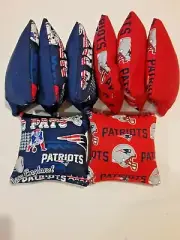 8 Cornhole Bag Set Corn Hole New England Patriots RED/ BLUE