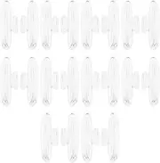 ECSiNG 10 Pairs Push on Nose Pads Glasses Nose Pads Replacement Part Silicone Eyeglass Nosepads Compatible with Silhouette Rimless Glasses Eyewear