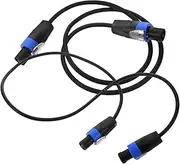 NULYLU Professional Audio Line 4-core Speaker Wire Noise Reduction Connectors for Loudspeaker Speakers