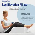 Bamboo Memory Foam Leg Elevation Pillow Bed Wedge Sleeping Comfort / extra Cover
