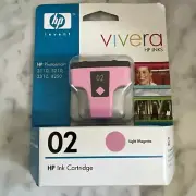 HP 02 Light Magenta Color Original Ink Printer Cartridge Exp. Dec 2007
