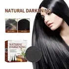 Cover Grey Bar Shampoo Soap Natural Polygonum Essence Hair Darkening Shampoo ṯ