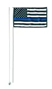 Suzuki Honda Kawasaki USA Thin Blue Line KTM 2 Part 7' ATV Whip Flag