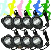 10PCS SET Digital Stopwatch Sports Counter Chronograph Date Timer Odometer Watch