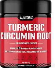 6in1 Extracted Turmeric Curcumin Powder with Rosemary Leaf, Ceylon Cinnamon, Cumin, Ginger & Black Pepper - Support Digestion, Joint, and Immune System - 5 Oz