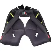 AGV Helmets Pista GP RR Cheek Pads - Gray/Yellow - Small 2018500056499S