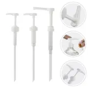 3 Pcs Beverage Extruder Office Travel Syrup Pump Dispenser Bottle