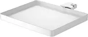 MagiDeal Music Stand Tray Sound Card Tray Accessory Storage Shelf Braces Microphone Sound Tray Brackets for Most Mic Stands Karaoke Stage Music Sheet, White