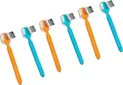 6pcs Eyebrow Scraper Eyebrow Brush and Comb Eyebrow Trimmer Eyebrow Shaper Razor Eyebrow Shaver Reusable Eyebrow Razor Face Shavers for Women Microblading Razor Beard Mini Abs Miss