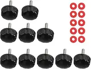 10 Piece Spinning Reel Handle Cap and Gasket Set Rocker Arm Cover with Gap Spacer Fixed Nut Cover Fishing Tackle Accessory for Spinning Reel Handle