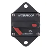 60A AMP Marine Circuit Breaker IP67 Waterproof 12V 24V Panel Mount Reset