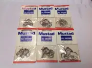 Mustad 94151 Size 1 OShaughnessy Nickel Live Bait Hook Six 10 Packs - 60 Count