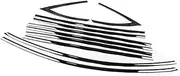 Jodriva Window Door Seals Car Exterior Window Strip Trim Weatherstrip Windshield Seal, for Tesla, for Model Y 2020 2021 2022 2023 Car Door Weather Strip