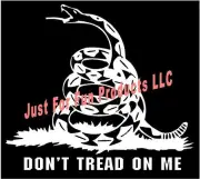 10" Don't Tread On Me Vinyl Decal snake tea party sticker Second Amend window