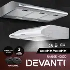 Devanti Fixed Rangehood 900mm 600mm Range Hood Filter 60cm 90cm Stainless Steel