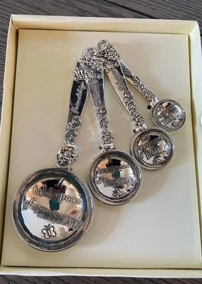 Inspirational Ganz silver measuring spoons set