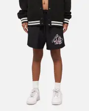 [MITCHELL & NESS] Mitchell & Ness Los Angeles Lakers All Attack Shorts Black - Size M M Black