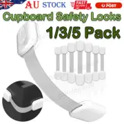 Baby Cupboard Safety Locks Proof Adhesive Cabinets Drawer Door Latches No Screws