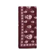 [ALEXANDER MCQUEEN] Classic Skull Foulard Red