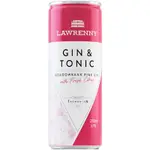 Lawrenny Meadowbank Pink Gin & Tonic Can 250mL