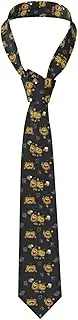 [LWJUWOKL] Funny Halloween Decor Witch Men'S Silk Tie Men'S Suit Tie Fashion Tie Printed Tie Wedding Party, Black, One Size