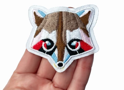 Red Panda Iron on, Nature Badges, Bright Mammal Applique, For Clothes Repair
